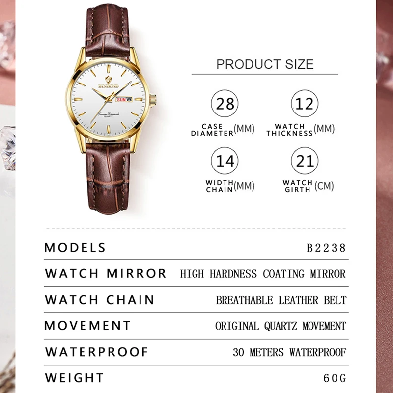 2023 Fashion Watches For Women Ladies Luxury Brand Quartz Relogio Feminino Female Montre Reloj Mujer Zegarek Damski Dropshipping