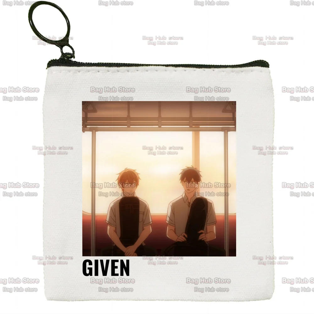 Yaoi Bl Given Yaoi Anime Y2k Manga Music Mafuyu Cute Cloth Girl Coin Purse Key Bag Small Lipstick Cosmetic Bag Coin Storage Bag
