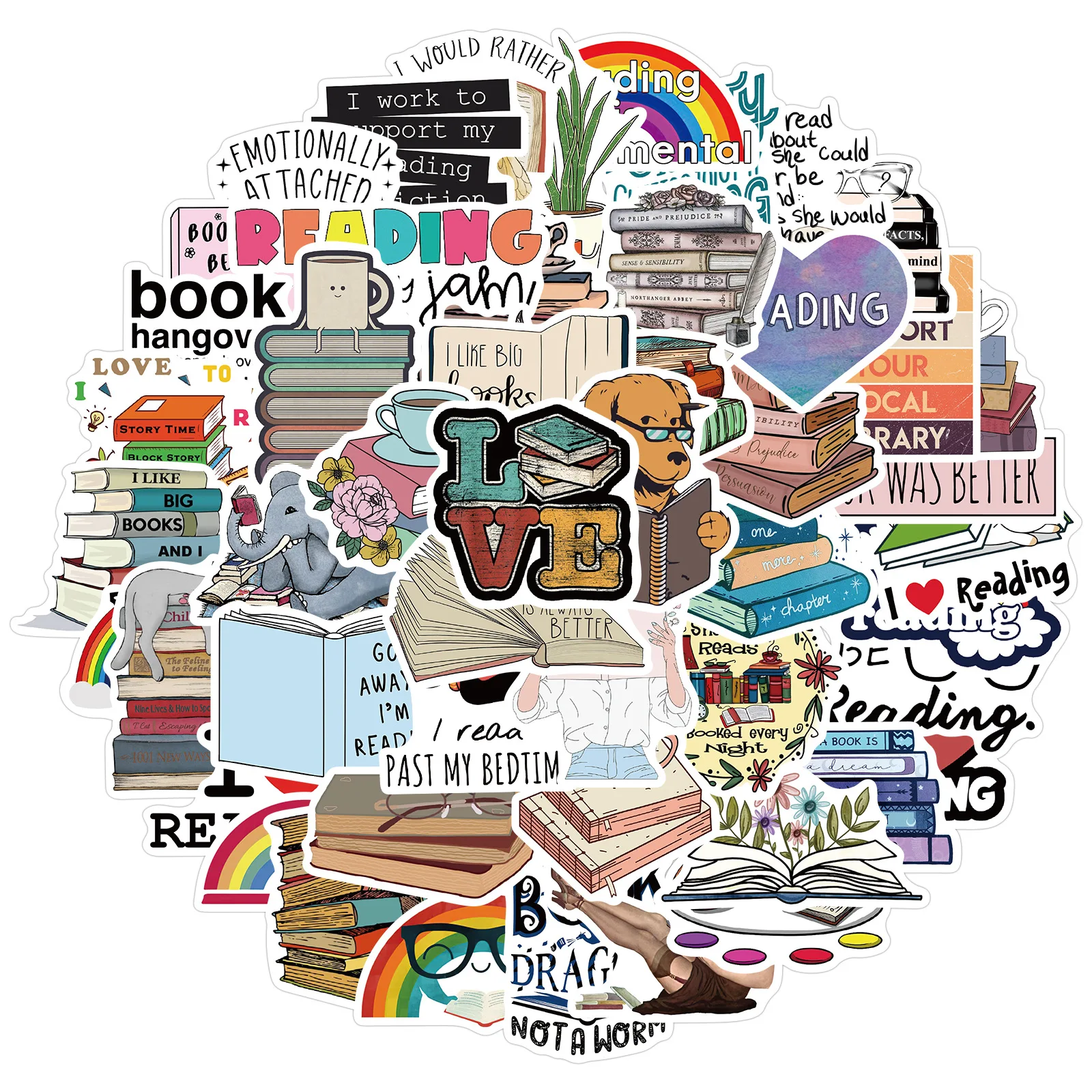 

Винтажные книги для чтения серии Travel Junkl, наклейка для журнала для багажа, скейтборда, телефона, ноутбука, велосипеда, наклейка s
