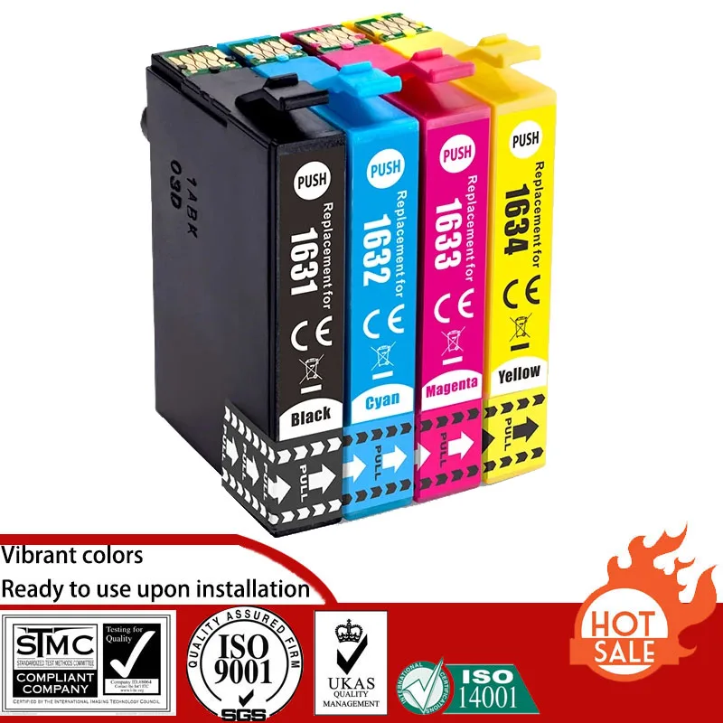 Совместимый картридж для Epson T1631 1631 костюм WorkForce WF-2010W/2510WF/2520NF/2530WF/2540WF/2630WF/2650DWF