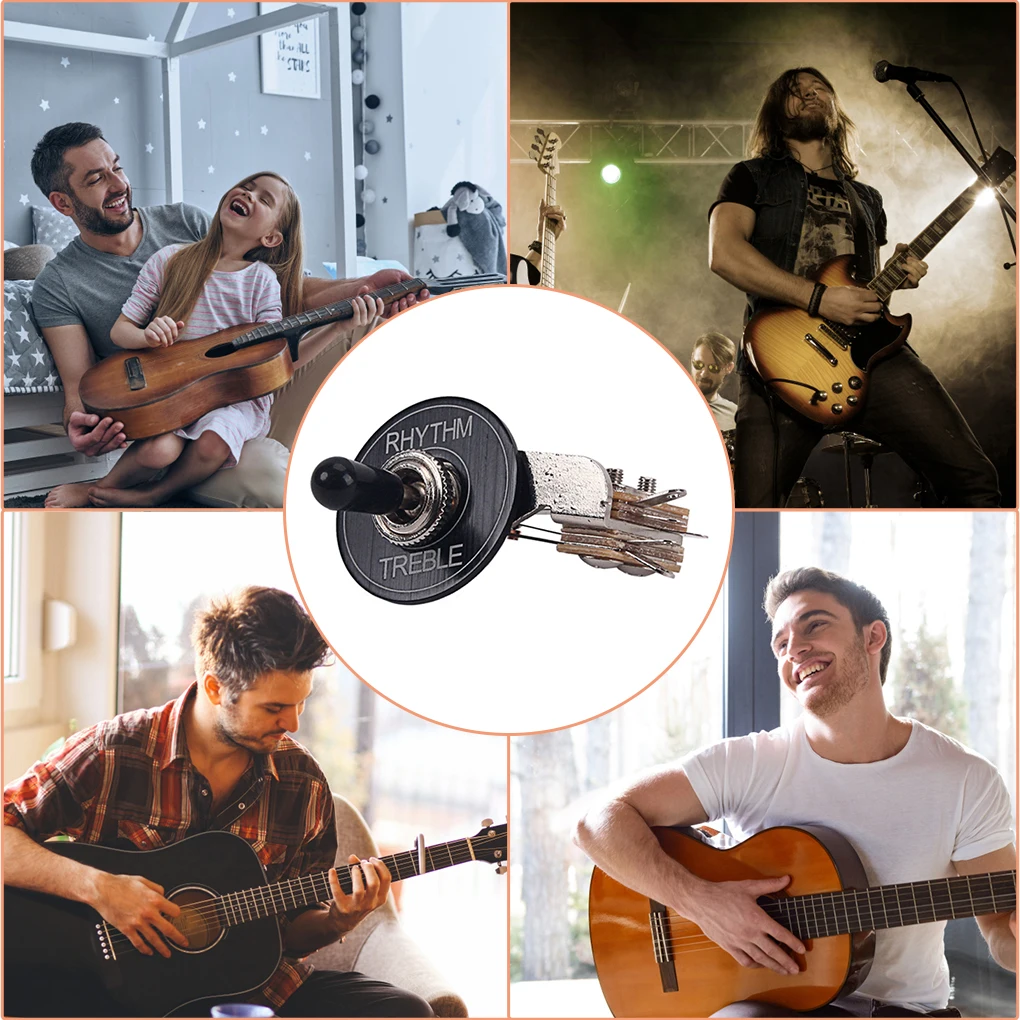 

Electric Guitar Toggle Switch 3 Way Treble Tone Pickup Selector Stringed Instrument Repair Accessories Spare Part