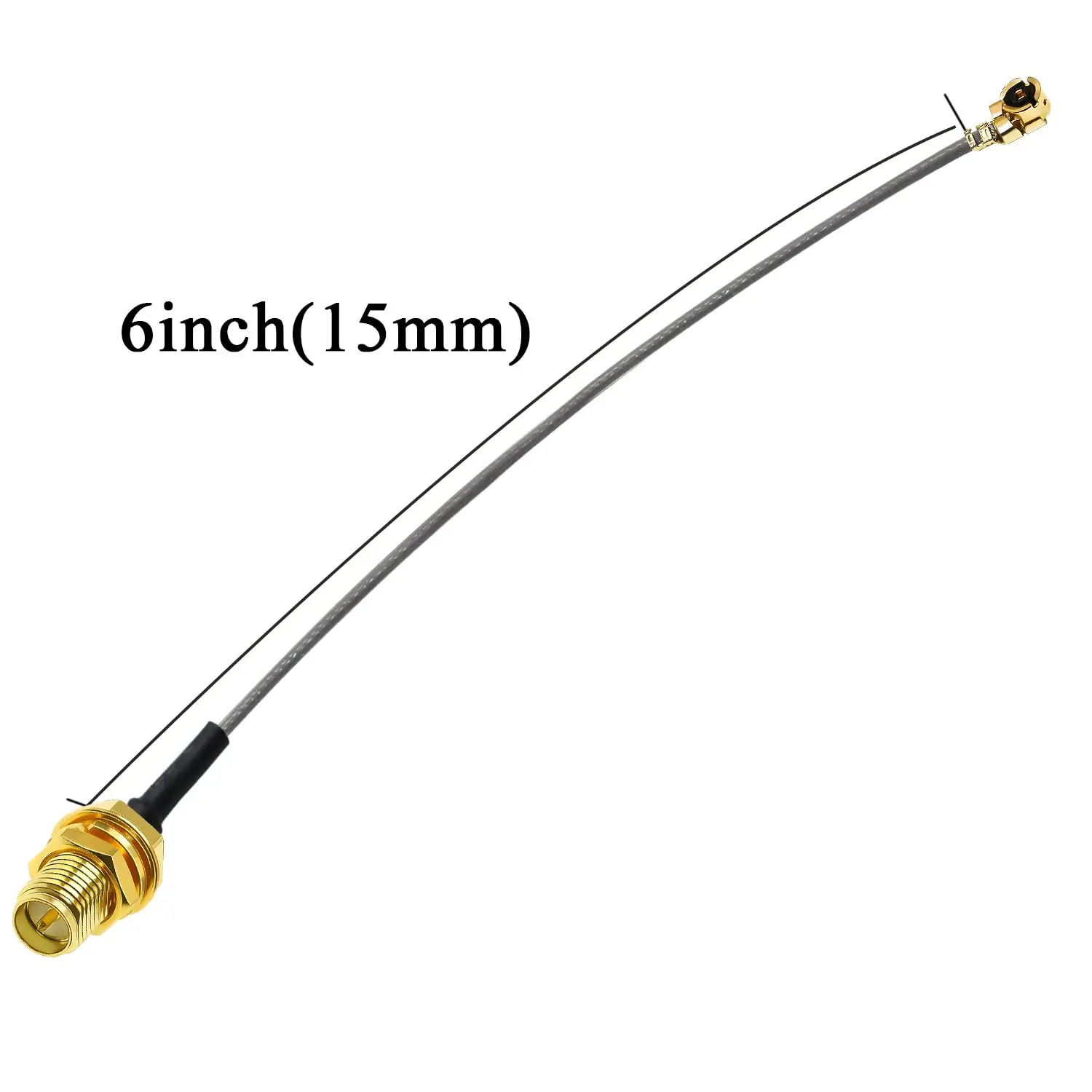 5 шт. удлинительный кабель IPX к RPSMA RP-SMA женский IPEX UFL RF WiFi косичка серый 1 13 мм