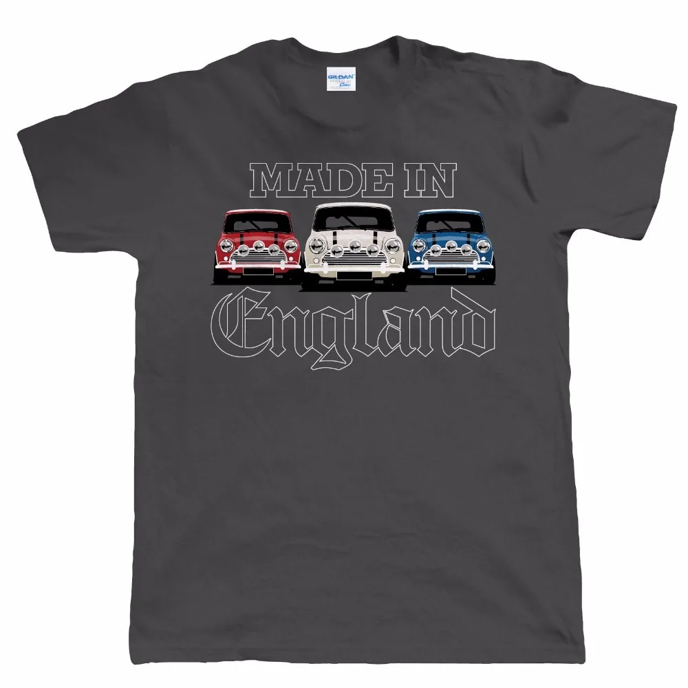 

New Men Summer Tops Casuals Shirts Made In England Mens Patriotic Car Fans T Shirt - Mk1 Mk2 Ideal Gift For Dad Tee Shirt