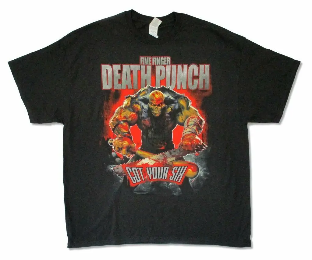 

Five Finger Death Punch Got Your Six 2016 Tour (Miami-Deu) Mens Black T Shirt