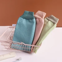double sided strong rubbing dust gloves bath towel thicken women bath towel gloves comfortable rough sand household