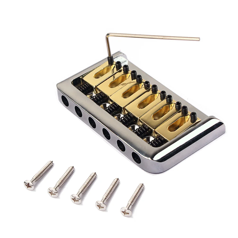 

6 String Acoustic Guitar Nut Electric Bridge Guitar Saddle Tremolo Bridge Guitar Parts Guitar Bridge
