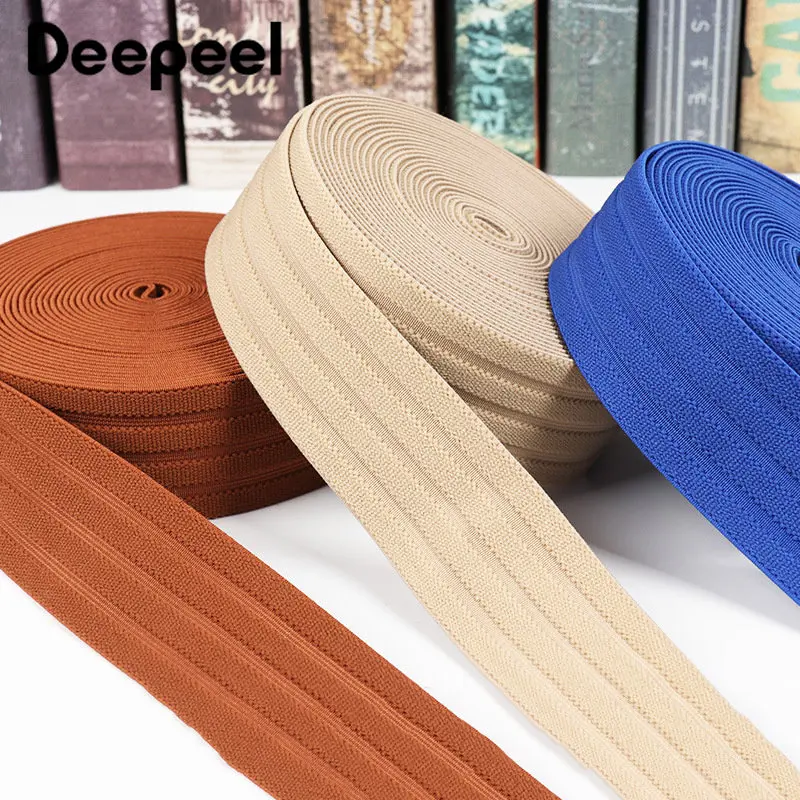 

5/10Meters 4cm Color Elastic Band Rubber Stretch Strap Hair Bands for Clothes Skirt Belt Elastics Shoelaces DIY Sewing Accessory