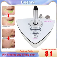 2 in 1 ultrasonic rf facial lifting machine skin massager beauty instrument wrinkle removal tightening cleaning face care tool