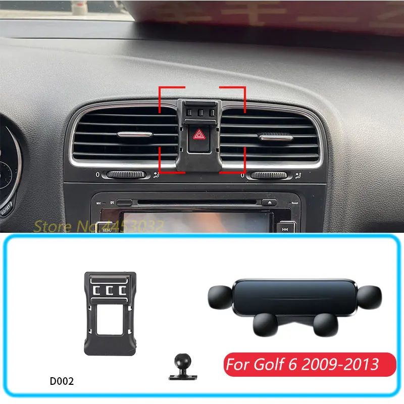 

Универсальный Держатель Для Телефона Volkswagen Golf MK6, Гравитационная Подставка, Черный, Регулируемый, Вращающийся