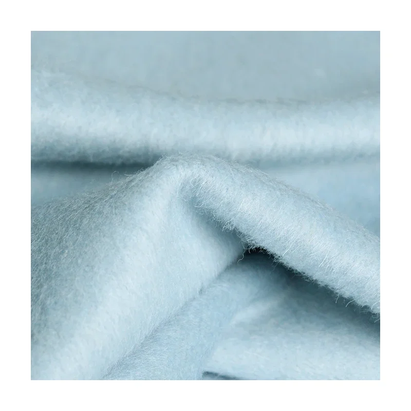 Длинная шерстяная ткань Redraspberry небесно-голубого цвета альпака женская зимняя