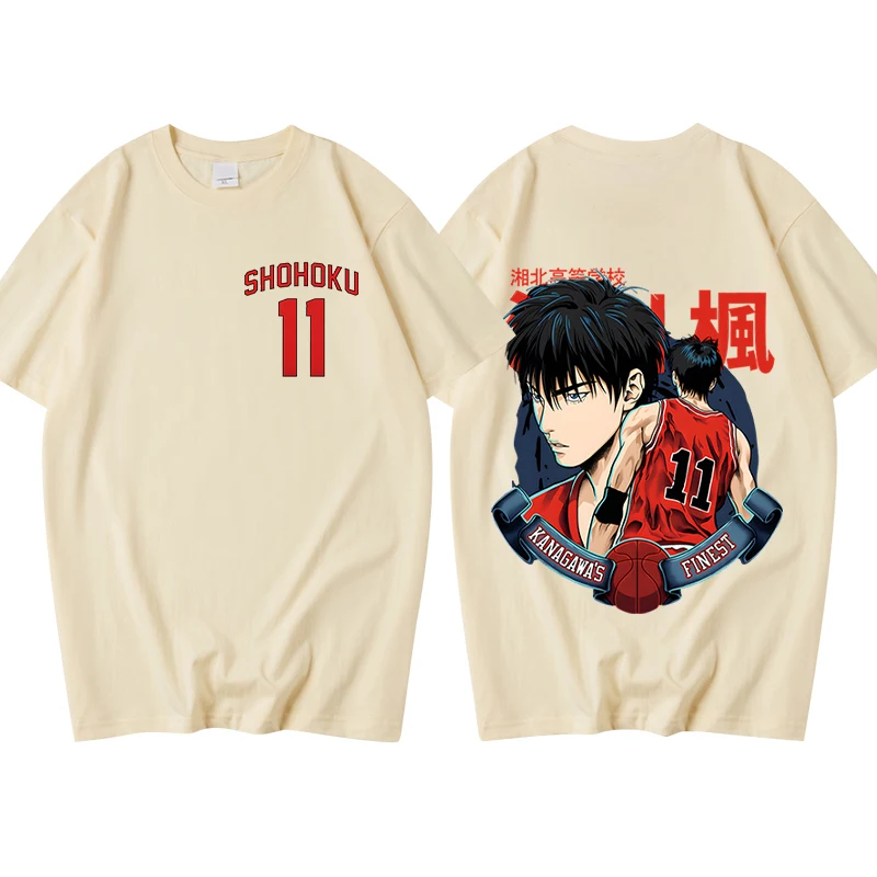 

Slam Dunk Anime T-Shirt Unisex T-shirt Basketball Comic Cotton Oversized Men's Short Sleeve T-Shirt Streetwear Summer Couples