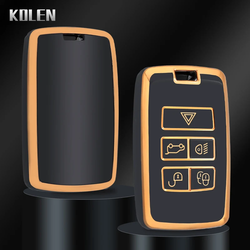 

ТПУ чехол для автомобильного ключа с дистанционным управлением, чехол для Land Rover Range Rover evodiscovery Sport Velar для Jaguar XE XF E-Pace F-Pace