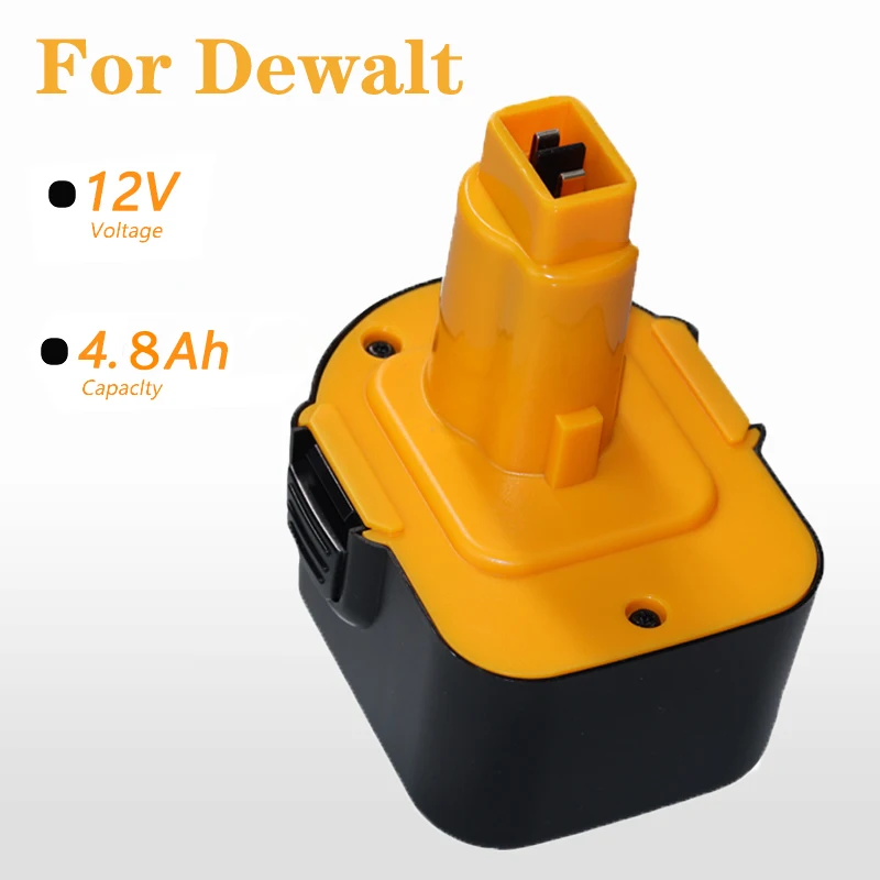 

12V 4800mAh Replacement Tool battery for Dewalt DE9074 DC9071 DE9037 DE9071 DE9075 DW9071 DW9072 DW9074 Power Tool Ni-MH Battery