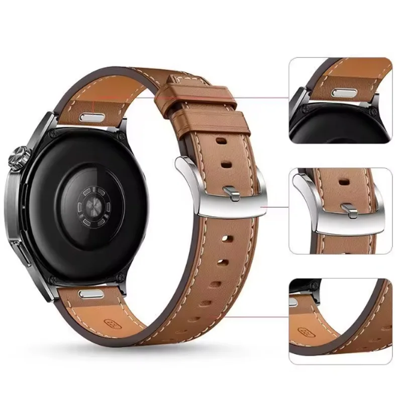 Фото Быстросъемный кожаный ремешок 22 мм для OnePlus Watch 4 3 2 2R, браслет-ремешок для часов OnePlus Watch Lite, аксессуар. №2