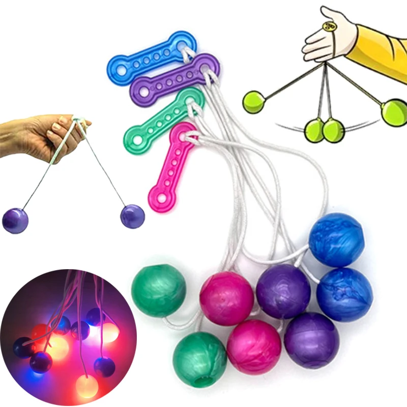 

1Pc Fidget Clack Balls Luminous Toy Pro-Clackers Ball Lato-Lato Clack Ball Antistress Noise Maker Novelty Toy