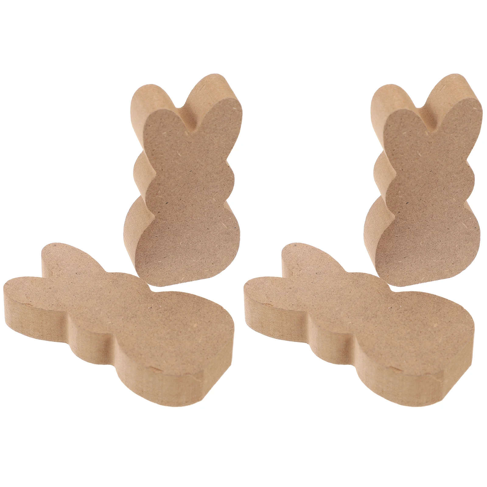 

Easter Bunny Sign Wood Rabbit Table Spring Block Signs Unfinished Wooden Cutouts Rabbits Blank Cutout Unpainted Slices Tiered