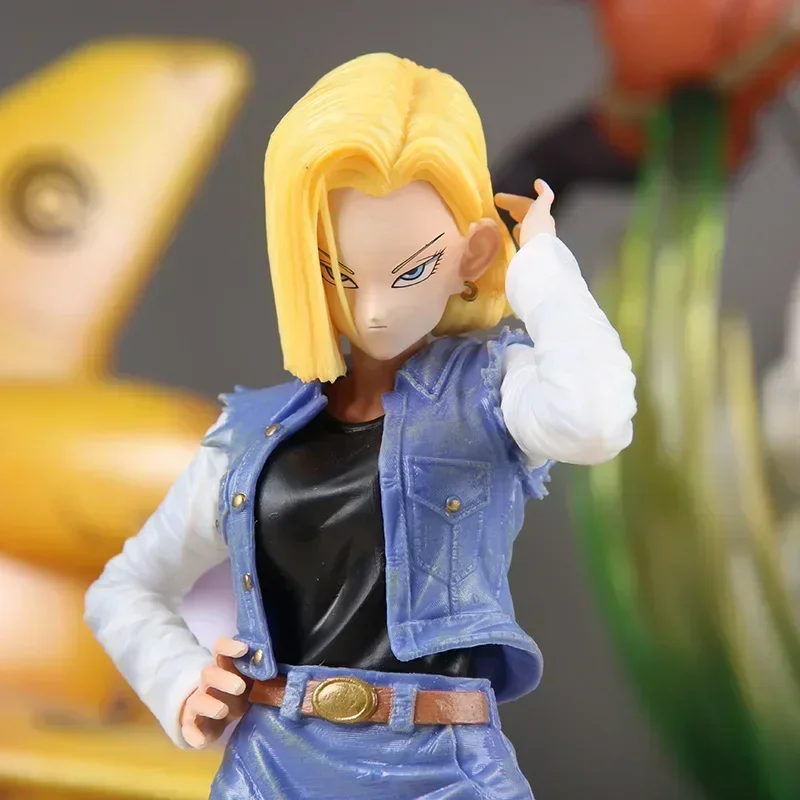 Горячая игрушка Krillin Android 18 фигурка Dragon Ball аниме-фигурка украшение комнаты из ПВХ