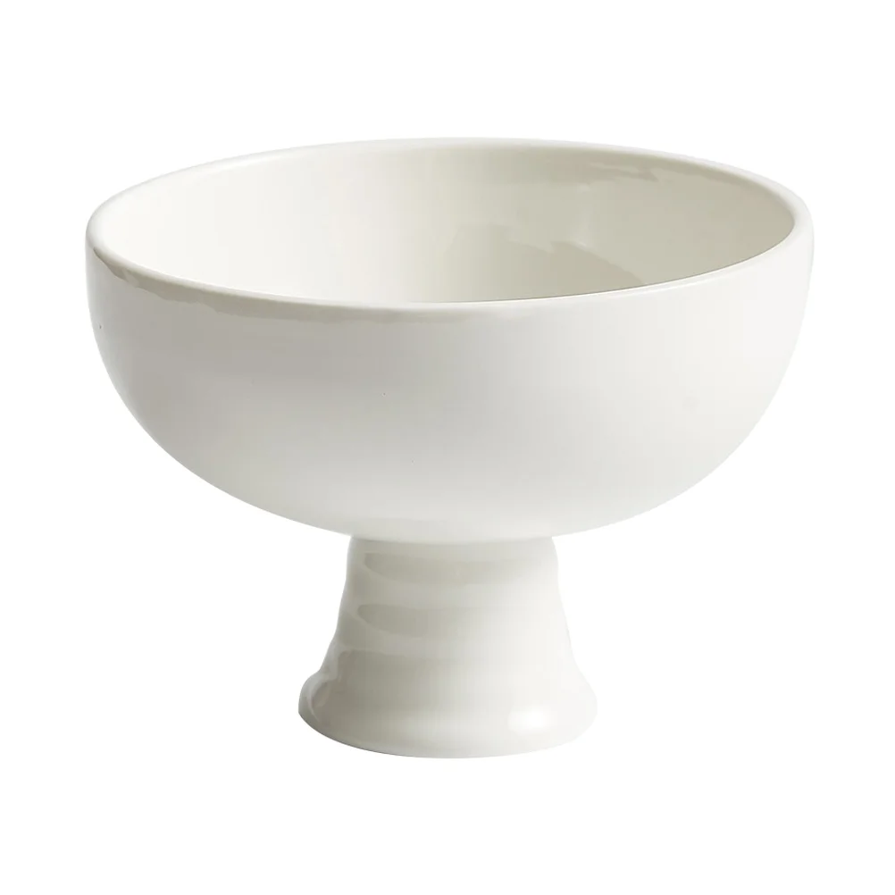 

Bowl Ceramic Dessert Bowls Fruit Serving Footed Stand High Cup Cream Ice Salad Snack Appetizer Pudding Display Cups Snacks