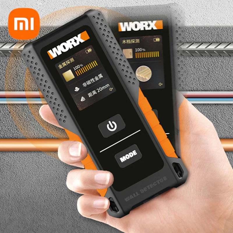 

Xiaomi Worx Stud Finder WX085 3in1 Multifunctional Wall Detector Metal Wood & Amp AC Wire Finding Digital Display USB Detector
