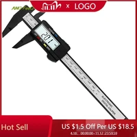 plastic digital caliper 150mm 0 1mm with telescopic rod digital vernier caliper woodworking tool hand measuring tools