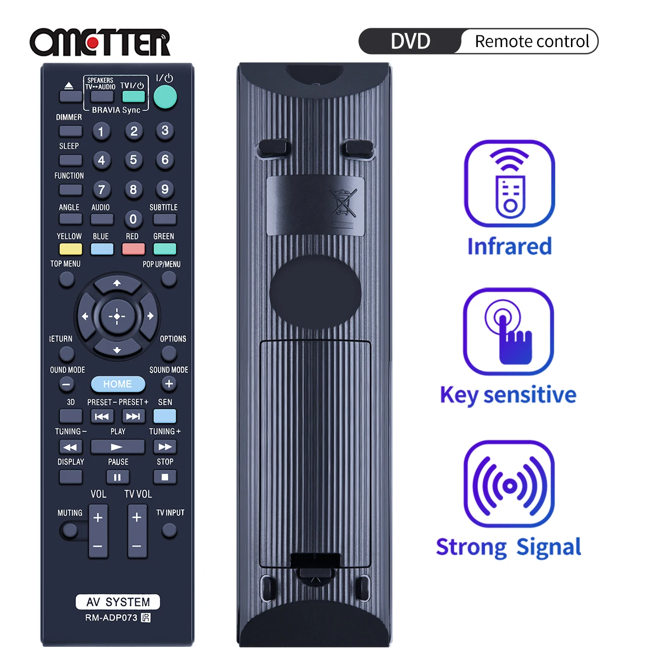

RM-ADP073 Fit for Sony Remote Control Blu-ray DVD Home Theater BDV-NF620 HBDNF620 BDV-EF220 BDVEF420 BDV-L800M HBD-E370 BDV-E490