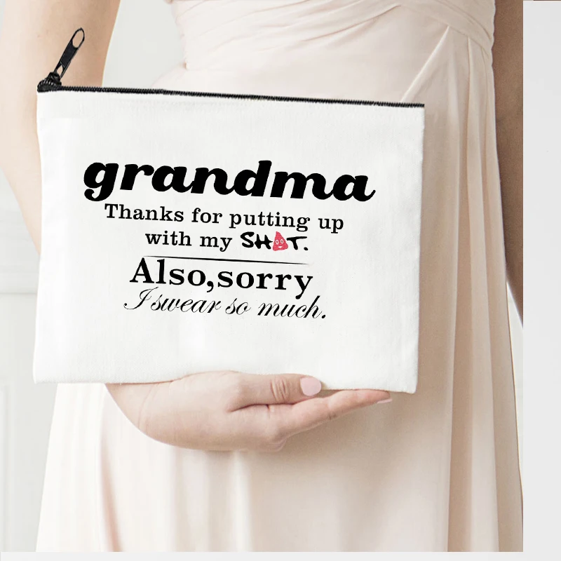 

Сумка-Органайзер для косметики, с принтом бабушки