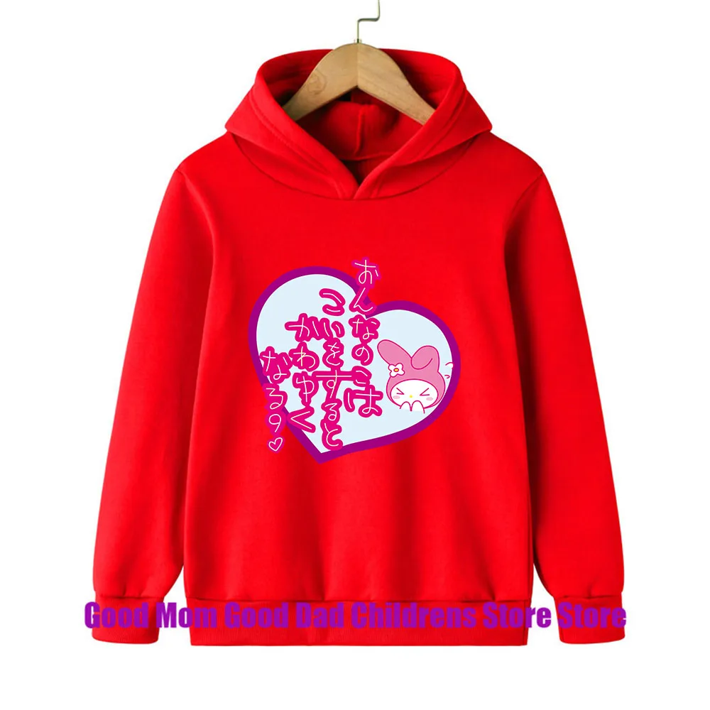 Толстовка С Капюшоном Disney Melody Sanrio Kuromi Хлопковая Унисекс Повседневная Удобная