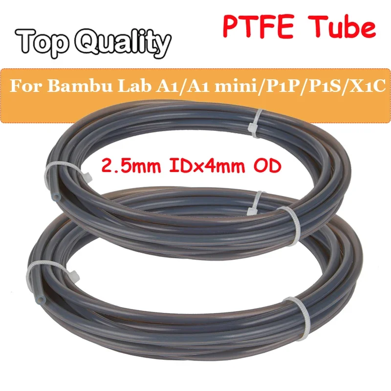 Для Bambu Lab A1/A1 mini/P1P/P1S/X1C 2 5 мм IDx4 OD PTFE трубка подходит для экструдера с прямым