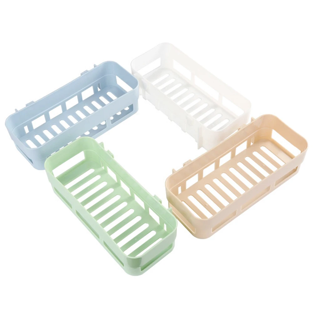 

Multi-purpose Shower Caddy Durable Self-Adhesive Wash Supplies Storage For Home Kitchen Bathroom Shower Bedroom Living Room
