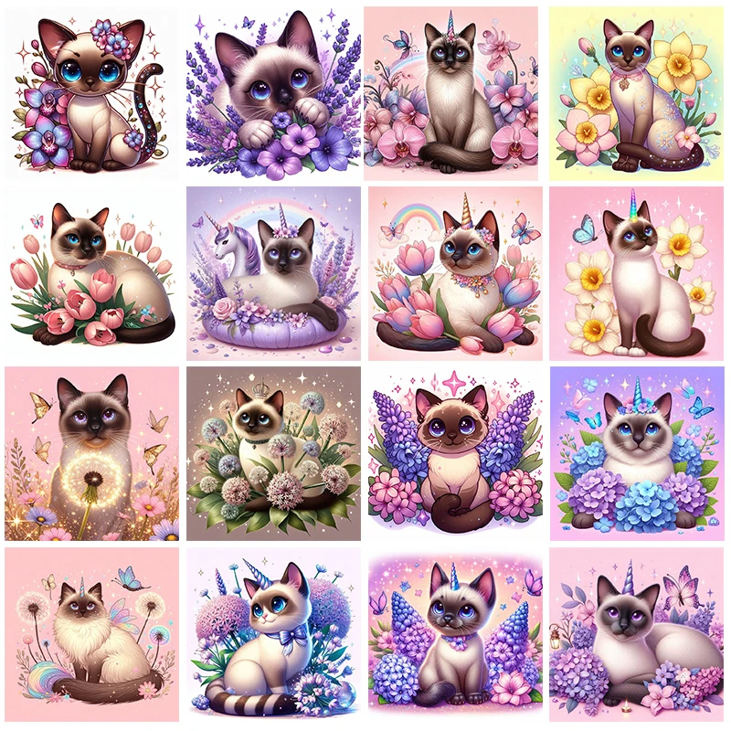 Набор для алмазной живописи Aoger: круглые акриловые произведения искусства в