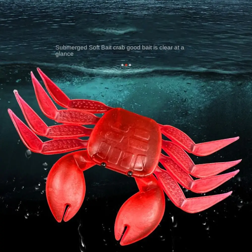 

Two Color Crab Soft Lure Crab Bait Soft Bait Freshwater Fishing Bait 8CM Fishing Bait Artificial Crab Bait Fishing Tackle