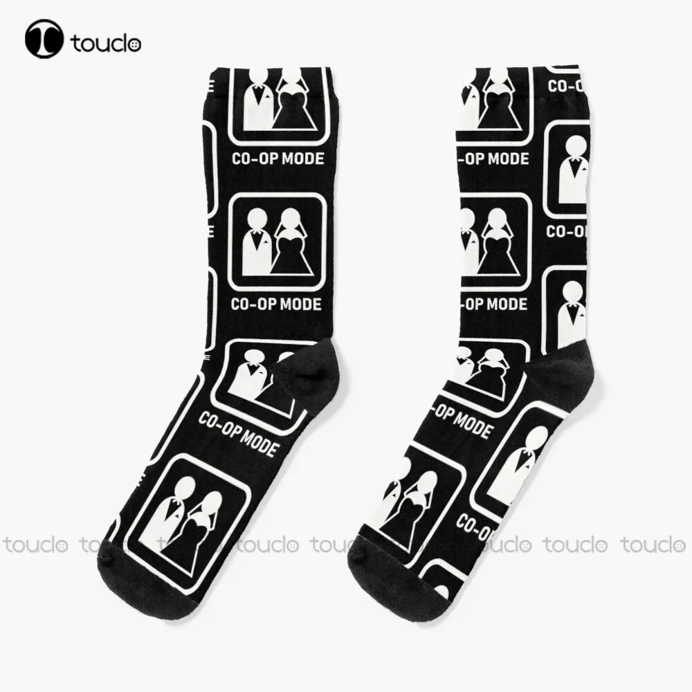 Фото Co-Op Happy Marriage Bride Or Groom Design - Not Game Over Socks Мужские хлопковые носки Уличные носки для скейтборда Креативные забавные носки №1