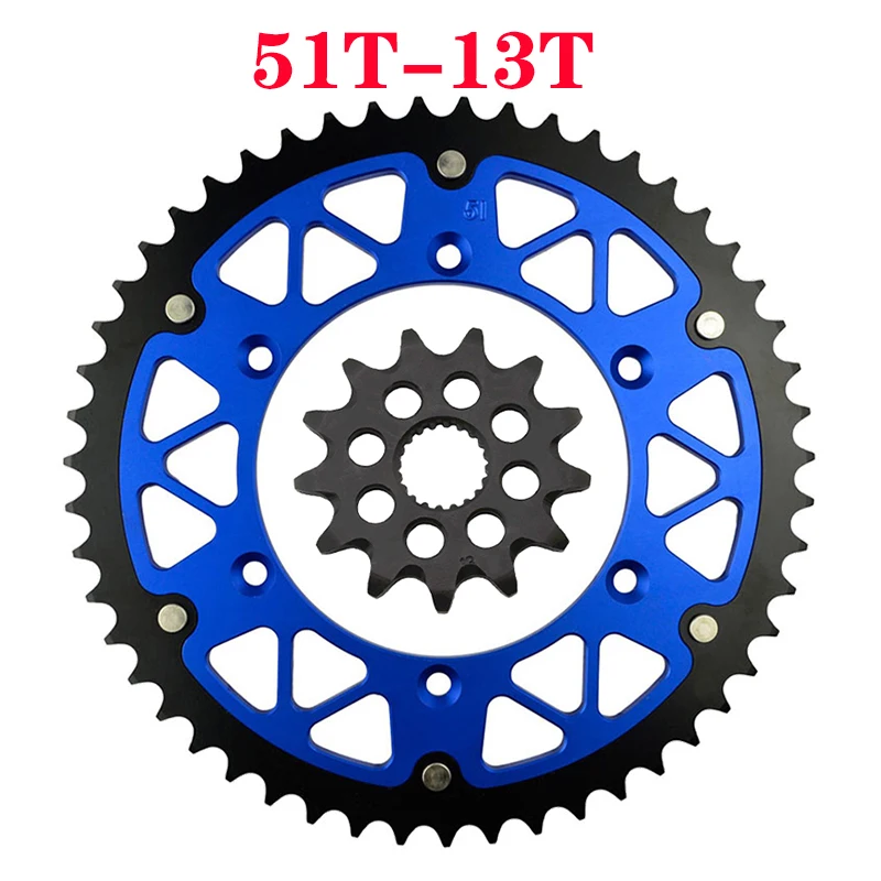 

Передняя и задняя звездочка для мотоцикла 45T ~ 52T 13T для YAMAHA YZ125T YZ125 T V W X Y Z A B D E WR250F WR250R YZ250F WR250 YZ250 WR 250