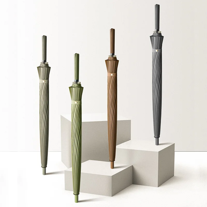 

Hot Sale Long Handle Big Business Umbrella High Quality 24K Strong Windproof Parasol Outdoor Activities Golf Umbrella