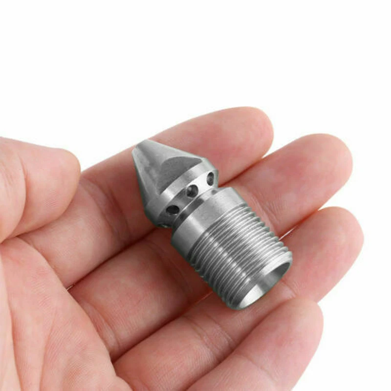 

1pc 3/8 Inch Cleaning Nozzle Male Pressure Washer 250 Bar Drain Sewer 9 Jetter