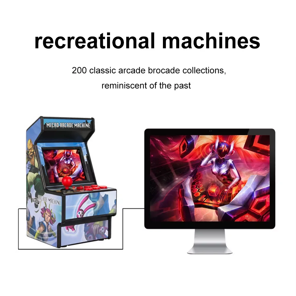 

Handheld Game Console 2.8 Inch Screen Retro Handheld Game Console 16-Bit Video Game Console for Sega Portable Birthday Gift