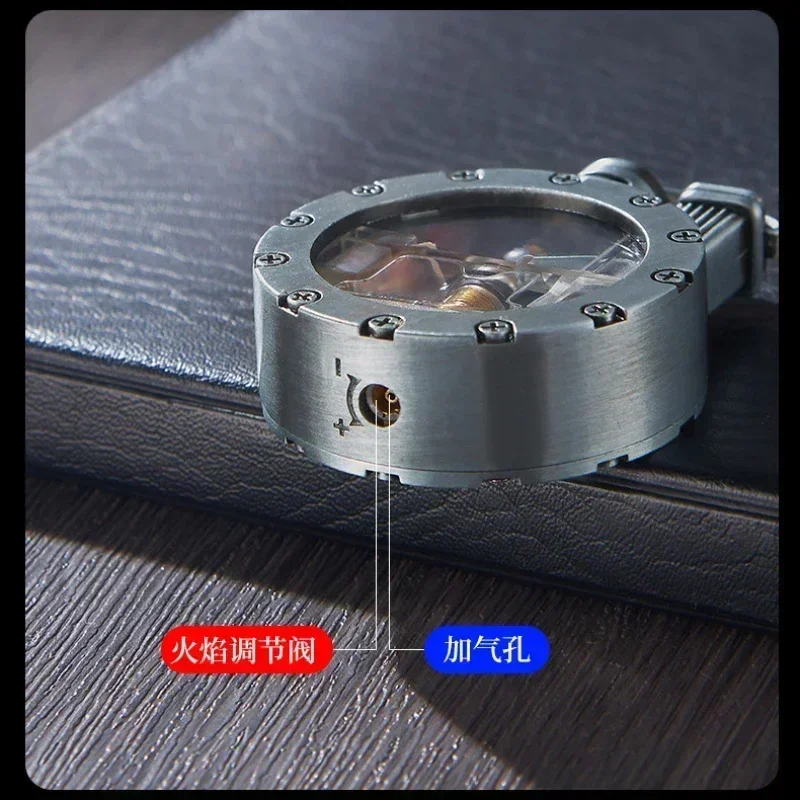 Новая креативная прозрачная воздушная камера газовая зажигалка в стиле ретро