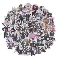 50pcs anime danganronpa campus style graffiti stickers waterproof luggage laptop guitar bicycle funny diy stickers toy