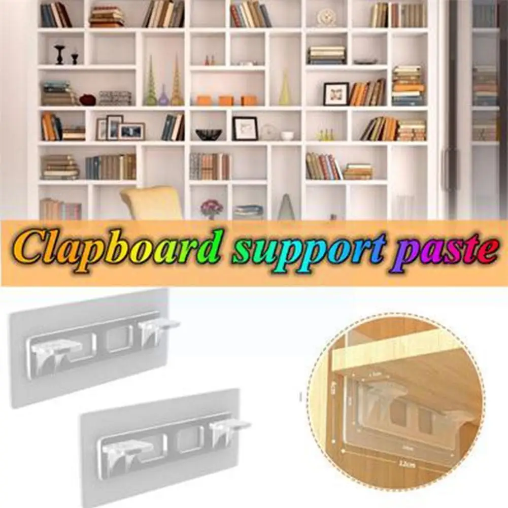 

Adhesive Shelf Support Pegs Drill Free Nail Instead Wall Closet Punch Free Cabinet Shelf Clips Holders Support Hangers S5w0