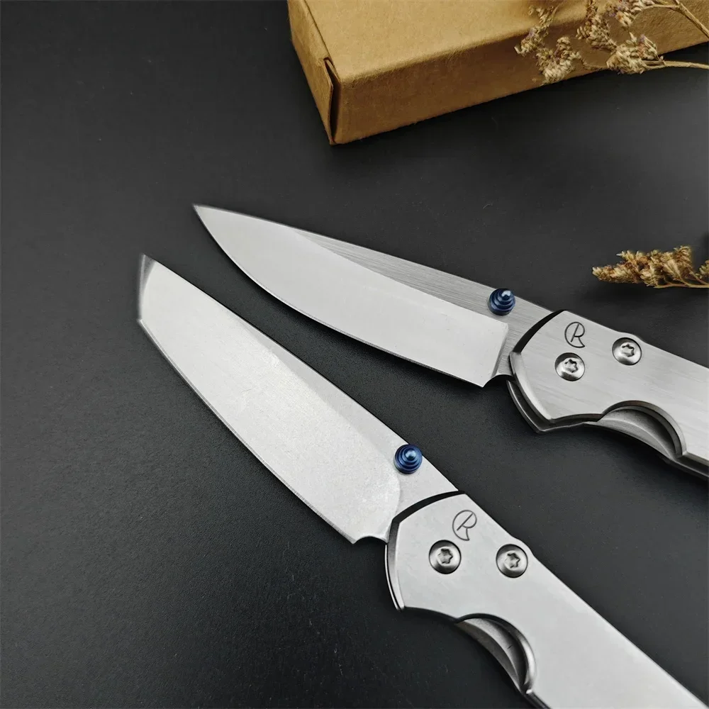 Складной карманный нож Chris Reeve D2/440C лезвие из титанового сплава/420 стальная ручка