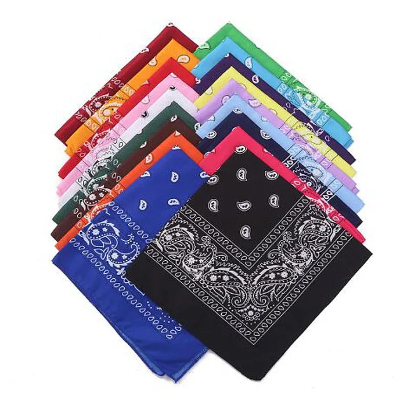 Popular Hip Hop cashew flowers Bandana Men Women Outdoor Headbands Hair Band Wrist Wraps Hair Scarves towel Hair Accessories