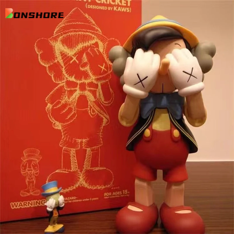 

45 см, мандарин, модная игрушечная фигурка, Пиноккио, длинная сдвоенная кукла, ручная работа, подвижная фигурка, Коллекционная модель, украшение, подарок