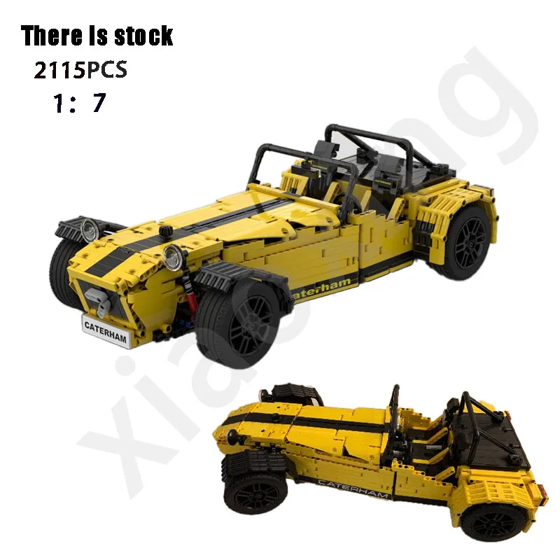 

42115 Pull-Wind Sports Car Is Compatible with MOC-138849 Vintage Sports Car Scale 1:7 Building Block Model Children's Gift