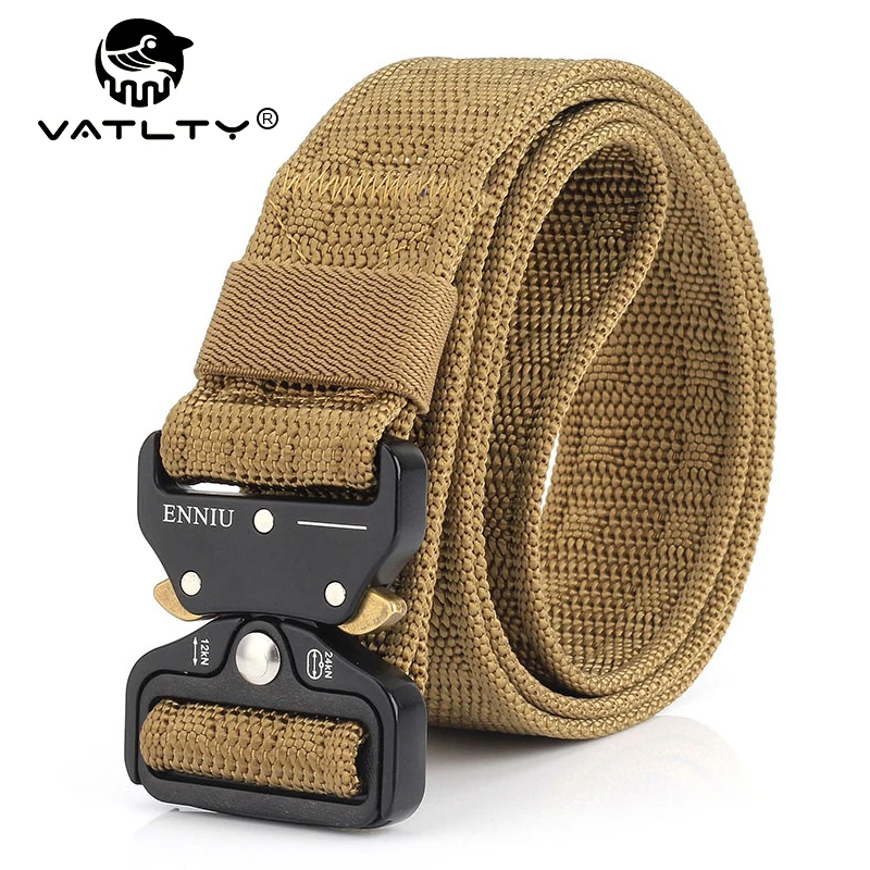 VATTLY Новый военный армейский ремень для мужчин Пряжка из сплава быстросъемный