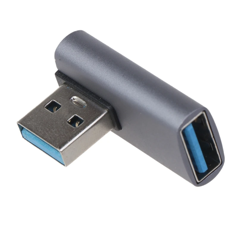 

C5AE USB 3.0 Adapter 90 Degree Male to Female Coupler Connector Plug for Laptop PC 10Gbps High Speed Data Transfer