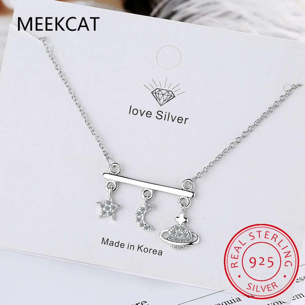 Ожерелье-чокер со звездным небом из стерлингового серебра 925 пробы