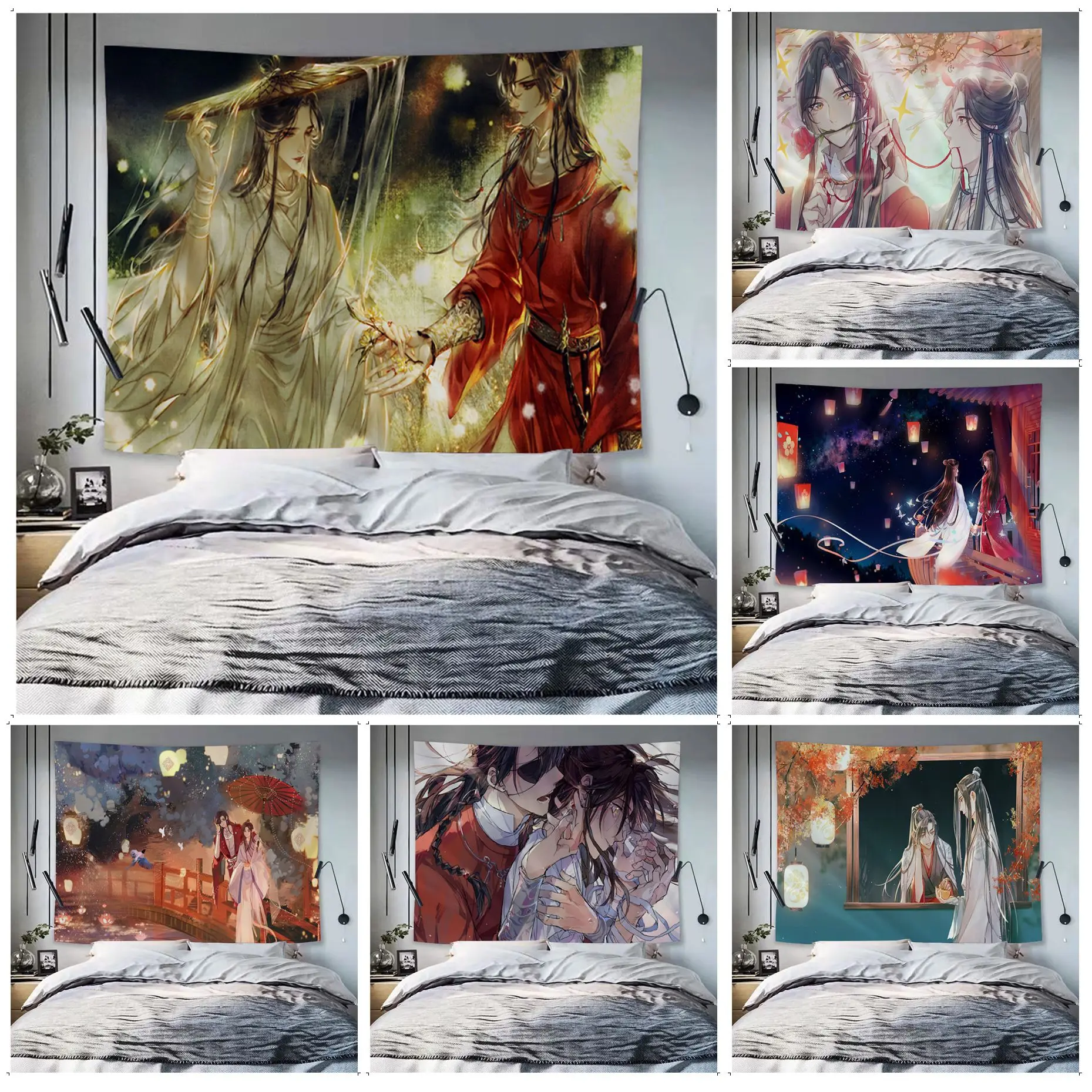 

Небесные чиновники, гобелен, искусство, научная фантастика, комната, домашний декор, настенные подвесные листы