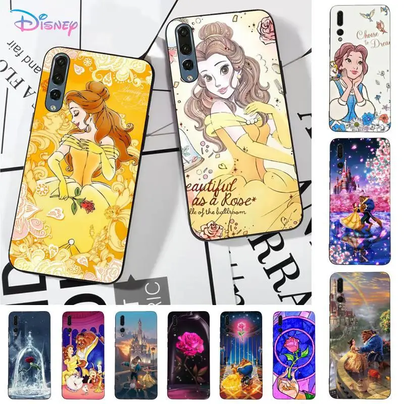 

Disney Beauty and the beast Phone Case for Huawei P30 40 20 10 8 9 lite pro plus Psmart2019