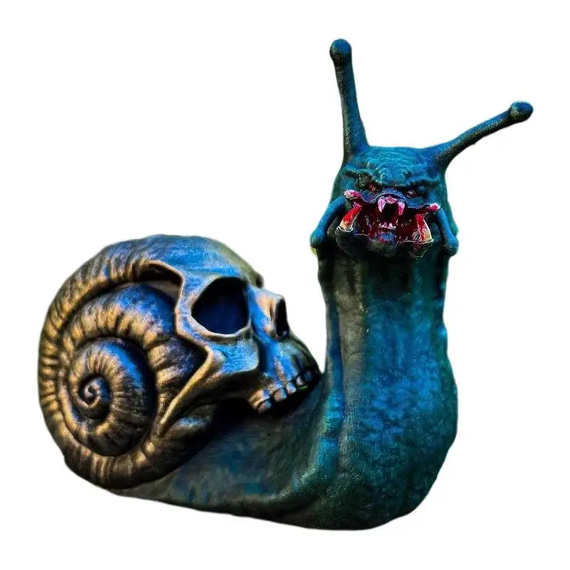 

Snail Statue Small Bloody Snail Resin Sculpture Small Home Ornament For Garden Patio Lawn Yard Portable Sculpture For Porch