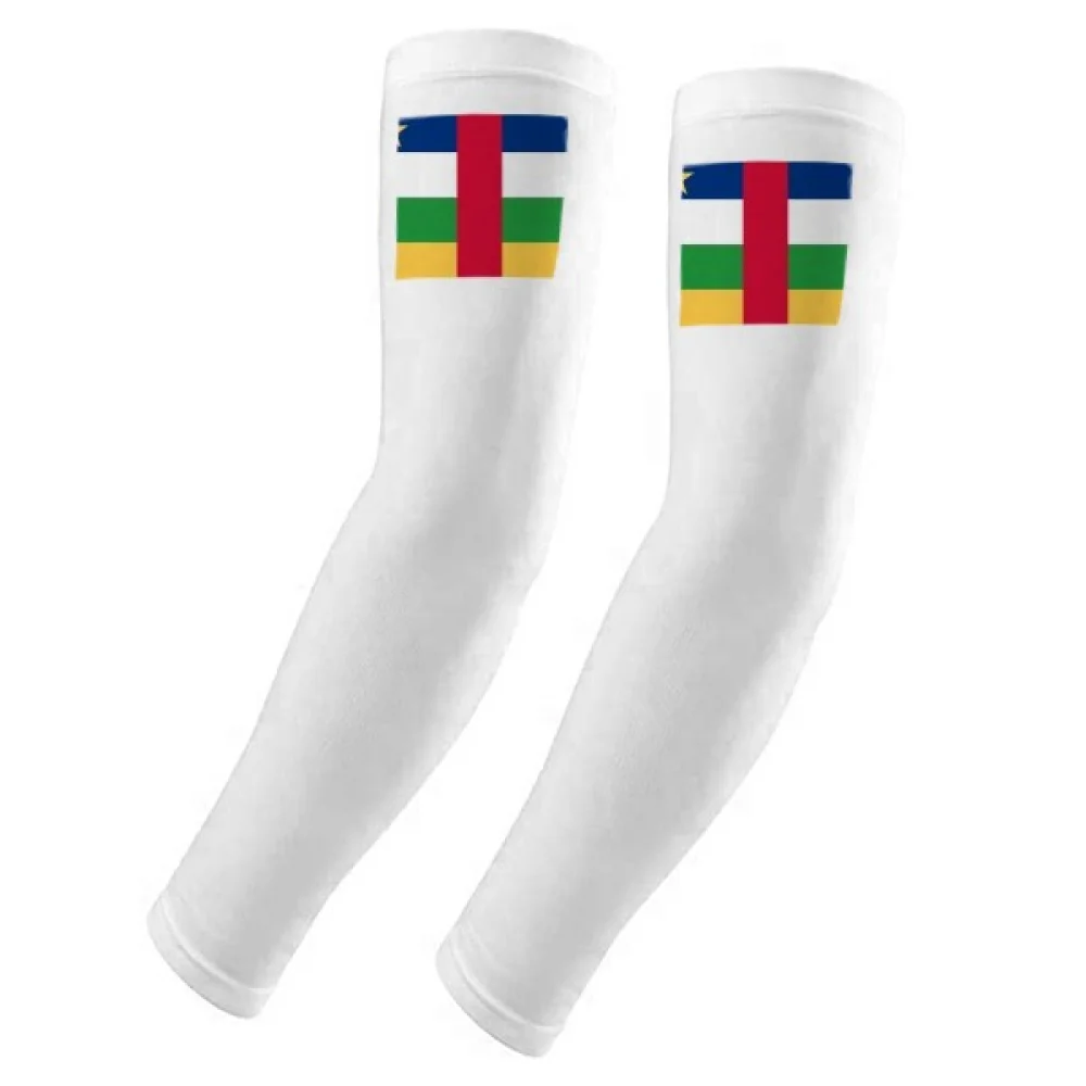 

Central African Republic Flag Africa Arm Sleeves Glove Cover UV Sun Protection